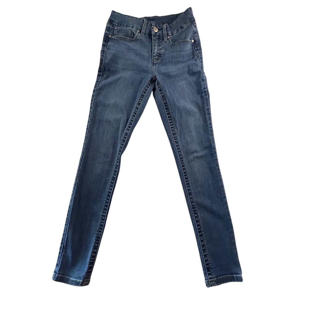 Seven7 TummyLess High Rise Skinny Jeans Size 4 Denim Blue